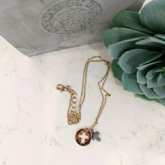 Gold Tone Cross Necklace - Picture 5 of 5